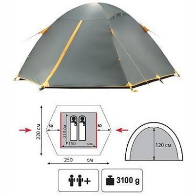 Туристическая палатка Tramp Scout 2