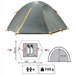 Туристическая палатка Tramp Scout 2 - фото