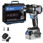 Гайковерт аккумуляторный бесщеточный DEKO ZKIS20 PRO MAX, 20В, 1*5.0Ач, 950 Нм, в кейсе - фото