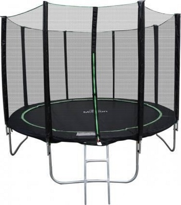 Батут MiSoon 12ft-PRO external net and ladder (366 см) (внешняя сетка) - фото