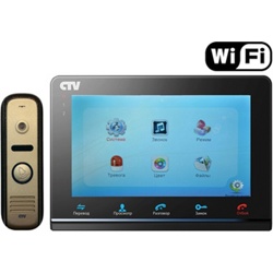 Комплект цветного видеодомофона CTV-DP2700IP (W/B) - фото