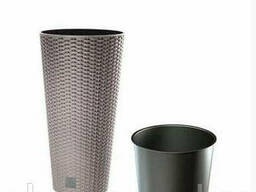 Горшок пластиковый Flower pot RATO Tubus – MOCCA