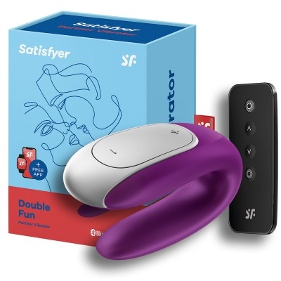 Вибратор для пар Satisfyer Double Fun фиолетовый