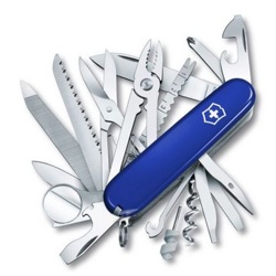 Нож перочинный Victorinox SwissChamp (1.6795.2R) 91мм 33функций синий карт.коробка - фото