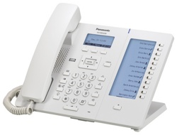 Panasonic KX-HDV230RU (бел) SIP телефон, 6 линий, 2 порта LAN 1Gb, 24 BLF LCD, PoE, EHS, XML - фото